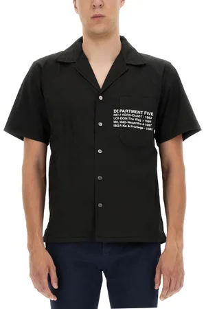 DEPARTMENT FIVE Hawaiian Shirt With Logo Print