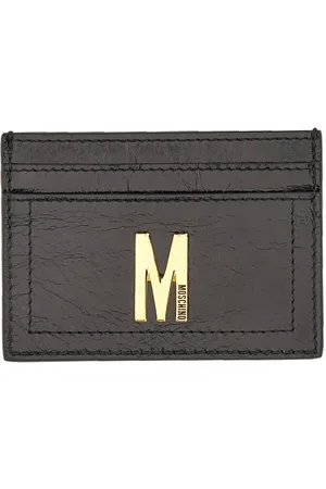 Moschino Card Holder With Gold Plaque