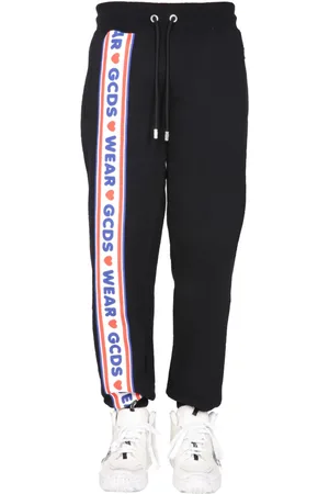 GCDS Jogging Pants With cute Tape Logo Band
