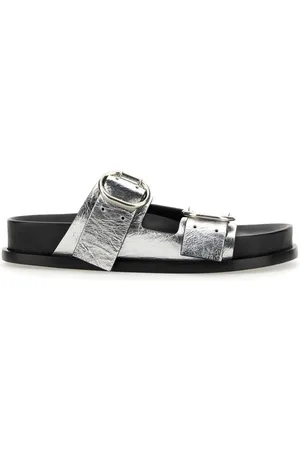 Jil Sander Leather Sandal With Buckle