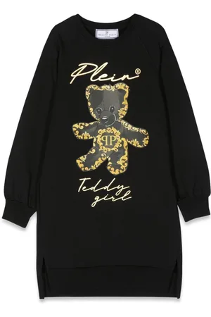 Philipp Plein Long Sleeve Dress Bear