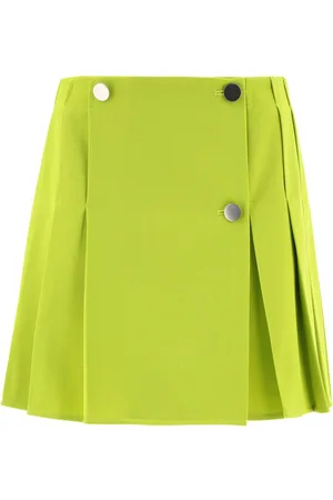 Bottega Veneta High Waist Pleated Mini Skirt