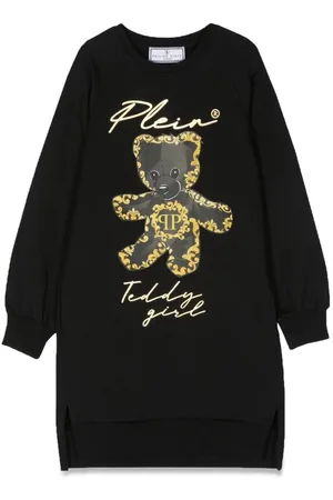 Philipp Plein Long Sleeve Dress Bear
