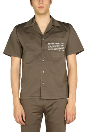 DEPARTMENT FIVE Hawaiian Logo Print Shirt