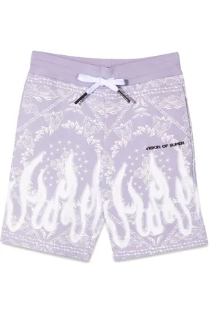 Vision Of Super Shorts Kids With Bandana Print