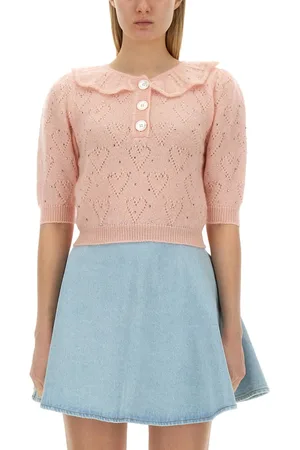 Alessandra Rich Rhinestone Sweater