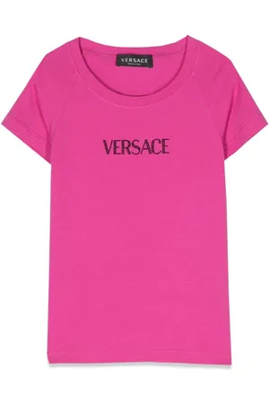VERSACE Rhinestone Logo T-shirt