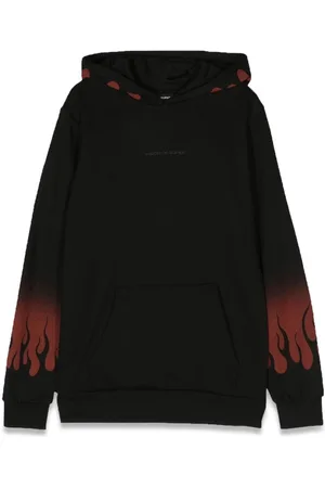 Vision Of Super Hoodie Negative Red Flames
