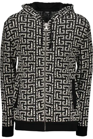 Balmain Knitted Full Zip Hoodie