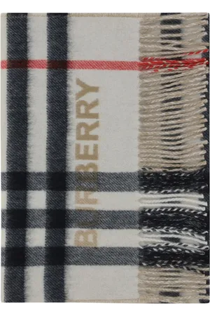 Burberry Contrast Check Cashmere Scarf