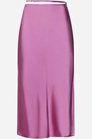 Jacquemus Notte Satin Midi Skirt