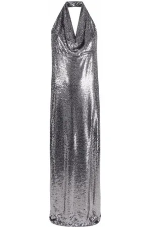 BLANCA Sequin-embellished Long Dress