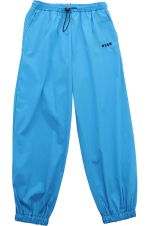 Msgm Light Blue Baggy Trousers