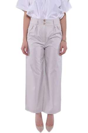 Woolrich Wide Leg Pleated Pants