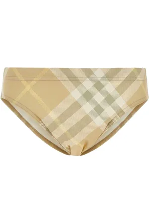 Burberry Vintage-check Elasticated Waistband Swim Trunks