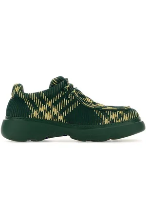 Burberry Ekd Check-printed Lace-up Derby Shoes