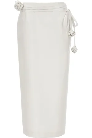 MAGDA BUTRYM Floral Detail Midi Skirt