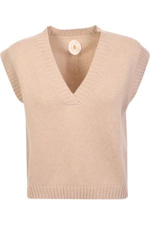Jardin des Orangers Cashmere Vest In Camel