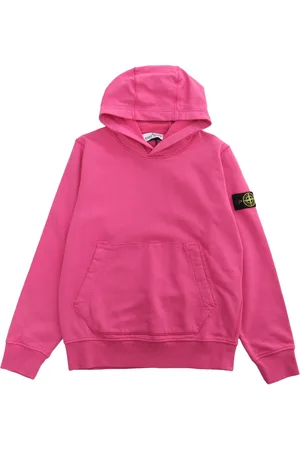 Stone Island Pink Hoodied Sweatshirt