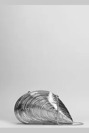 Simkhai Bridget Clutch In Silver Brass