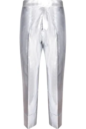 SAPIO N7 Silver Lurex Canvas Trousers