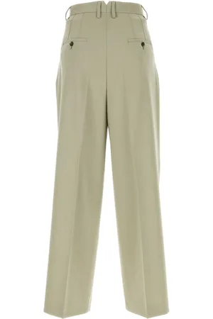 Ami Sand Wool Wide-leg Pant