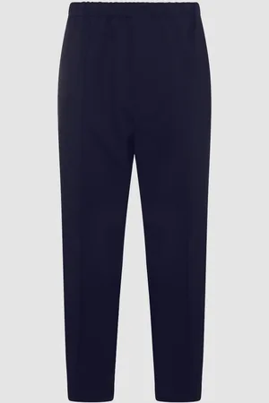Jil Sander Navy Cotton Trousers