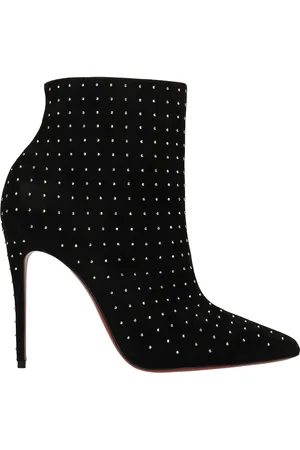 Christian Louboutin So Kate Booty High Heels Ankle Boots In Suede