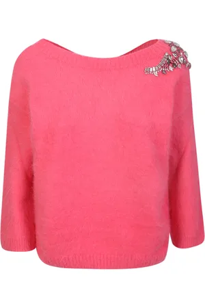 Liu Jo Crewneck Sweater Fuchsia