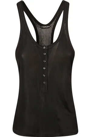 Tom Ford Lustrous Microrib Jersey Tank Top