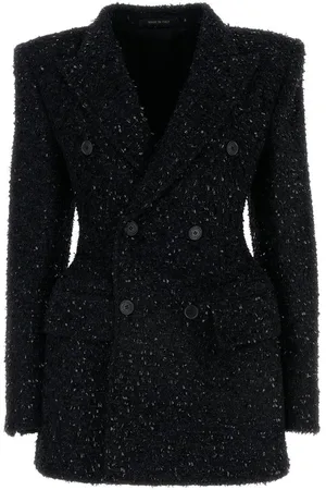 Balenciaga Tweed Button-up Jacket