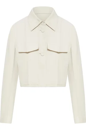 Fendi Blouson Wool Cotton Trench Coat