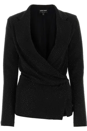 Giorgio Armani Embellished Crepe Blouse