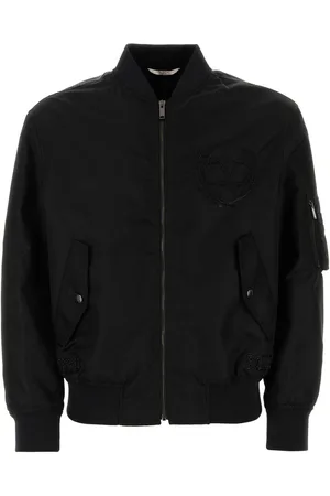 VALENTINO GARAVANI Black Nylon Bomber Jacket