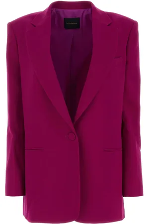 The Andamane Tyrian Purple Polyester Blazer
