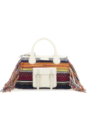 Chloé Multicolor Leather And Cashmere Medium Edith Handbag