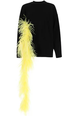 The Attico Black Viscose Blend Oversize Sweater