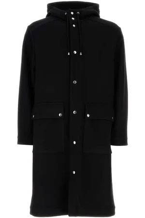 Aspesi Black Wool Blend Parka
