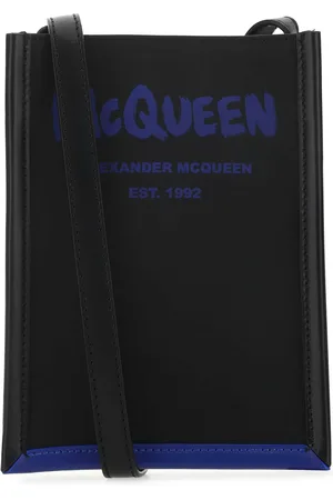 Alexander McQueen Black Fabric Mini Edge Crossbody Bag