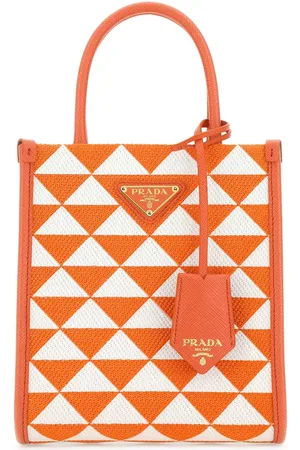 Prada Embroidered Fabric Micro Symbole Handbag