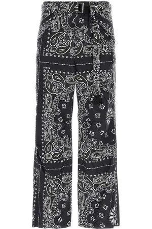SACAI Printed Cotton Cargo Pant