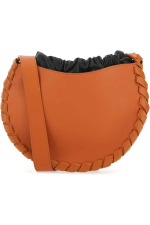 Chloé Dark Orange Leather Small Mate Crossbody Bag