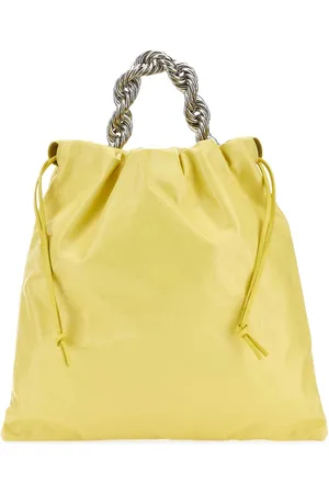 Jil Sander Yellow Leather Bucket Bag