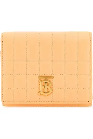 Burberry Peach Leather Small Lola Wallet