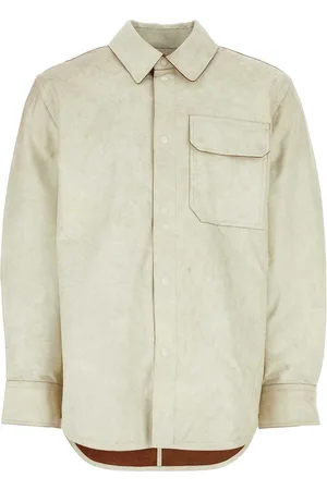 Helmut Lang Chalk Leather Shirt