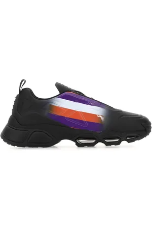 Prada Black Rubber Collision Cross Sneakers