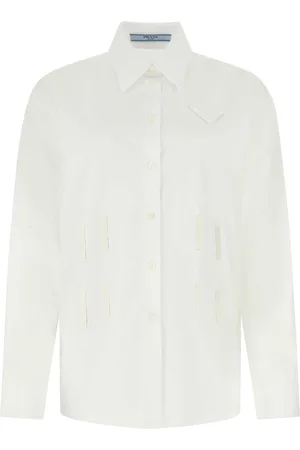 Prada White Poplin Oversize Shirt