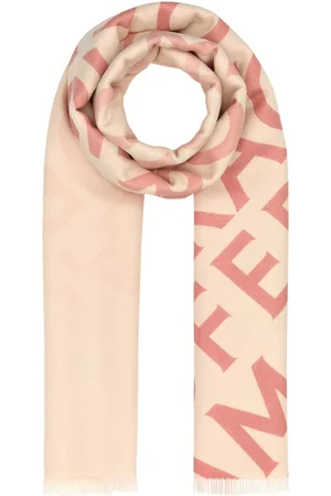 Salvatore Ferragamo Embroidered Wool Blend Reversible Scarf