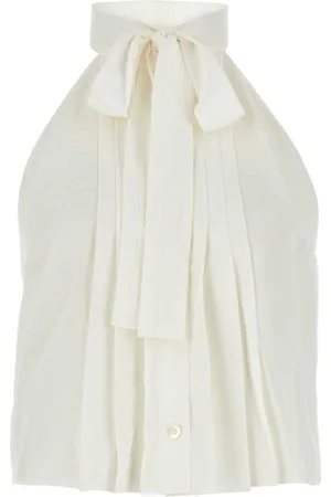 Prada White Silk Top