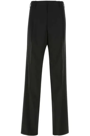 VERSACE Black Stretch Wool Pant